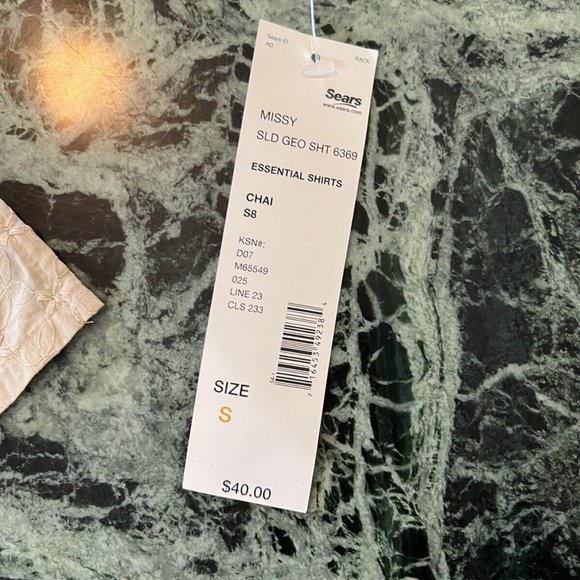 NWT First Issue women’s 3/4 sleeve button shirt Beige 100% Cotton size S $40 - Picture 2 of 10